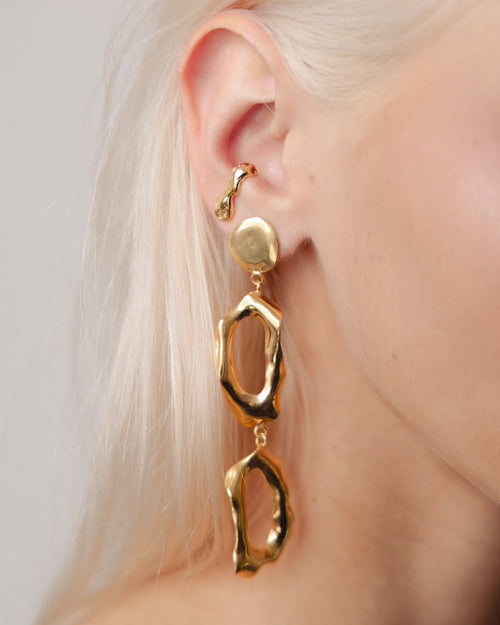 Load image into Gallery viewer, Speculo Gold Earrings
