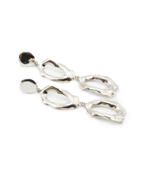 Load image into Gallery viewer, Speculo Silver Earrings
